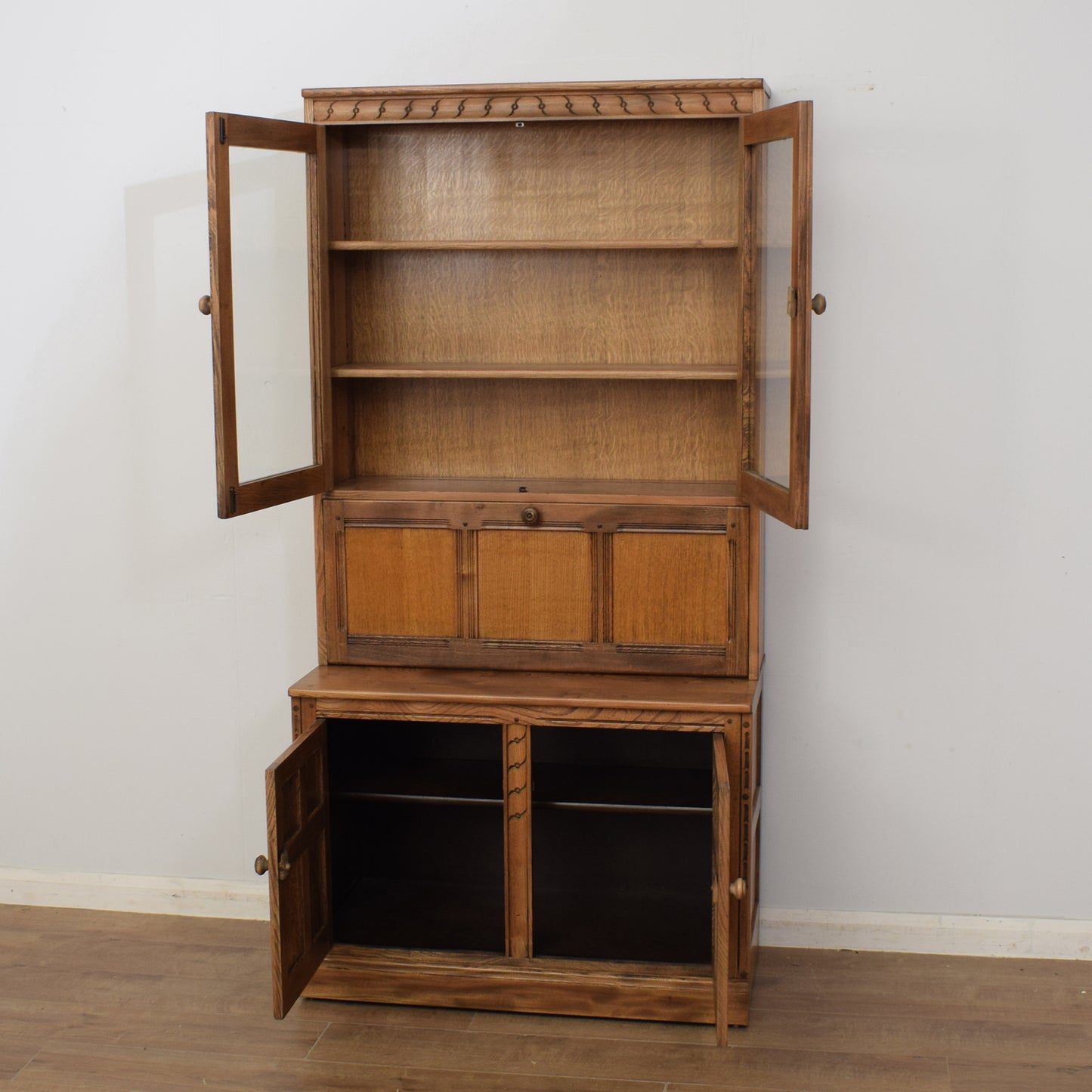 Ercol Bookcase Display Storage Cabinet