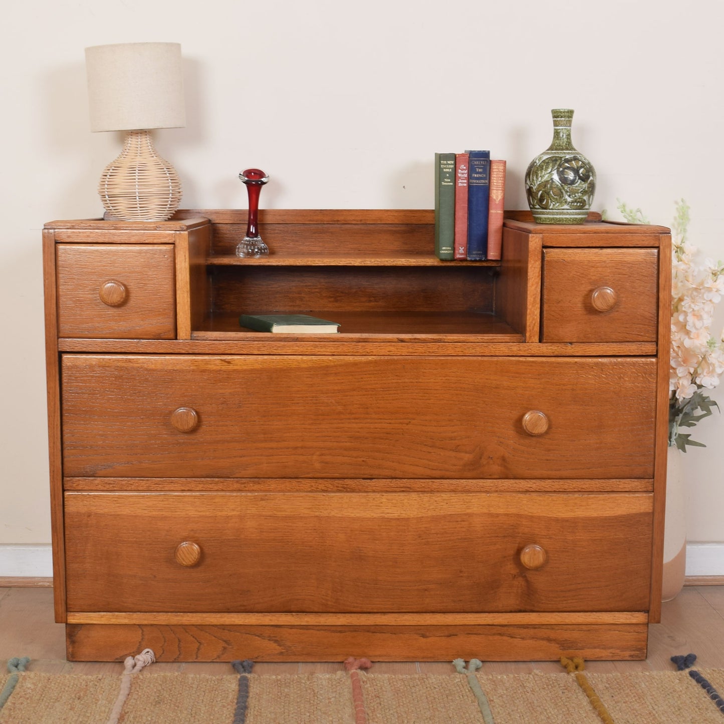 Oak Dressing Table Unit