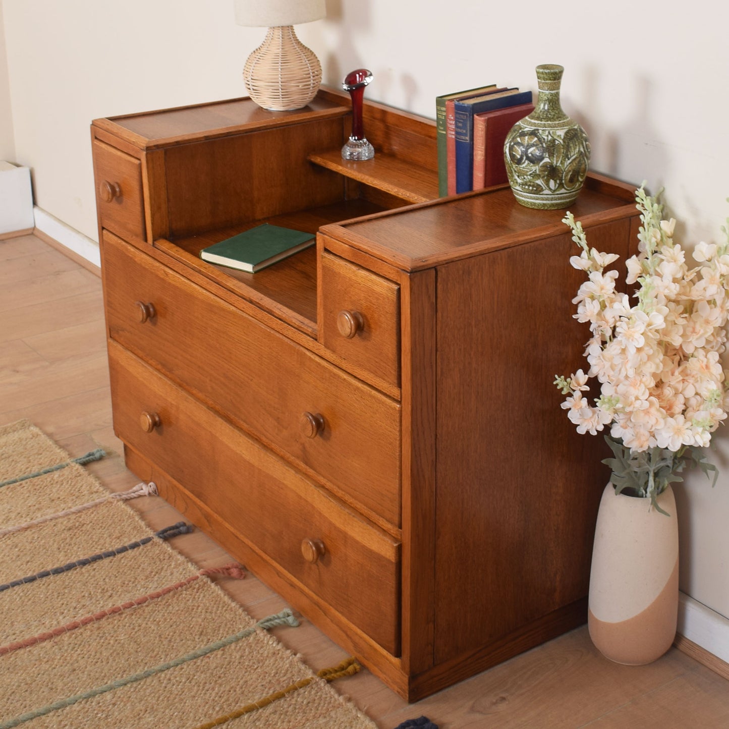 Oak Dressing Table Unit