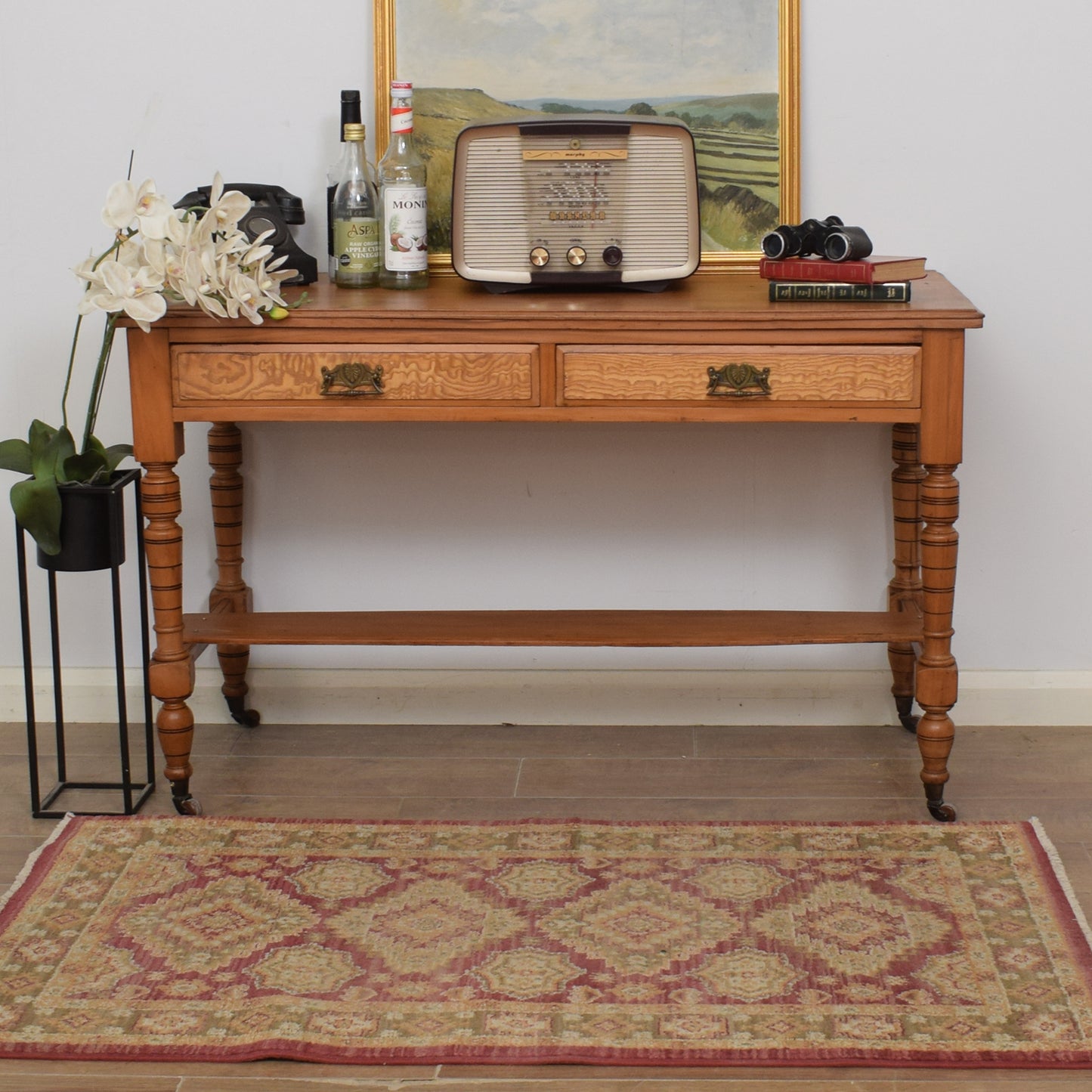 Restored Mahogany Console Table