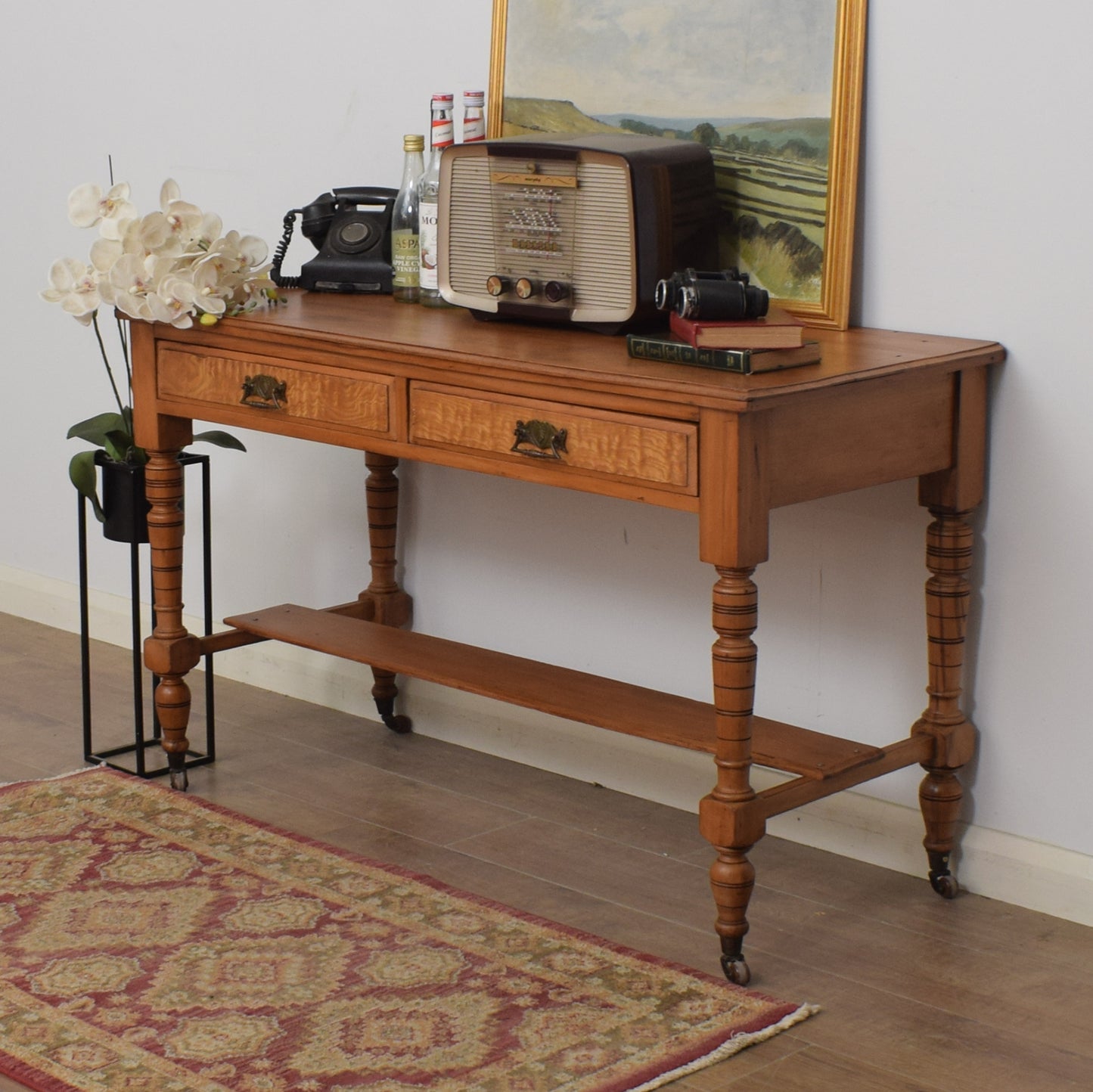 Restored Mahogany Console Table