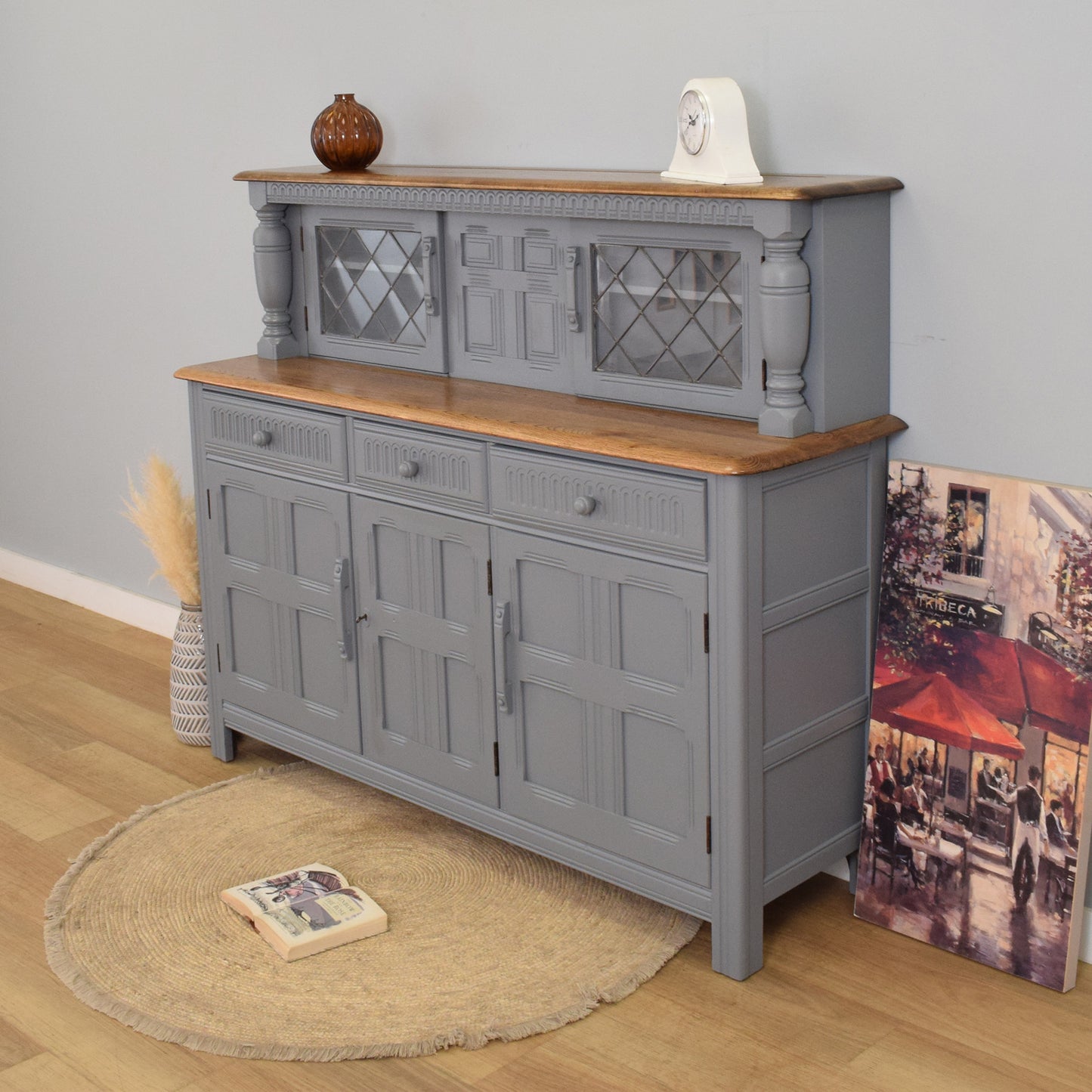 Painted Court Cabinet