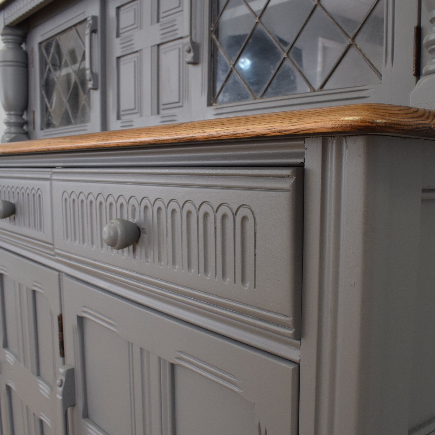 Painted Court Cabinet