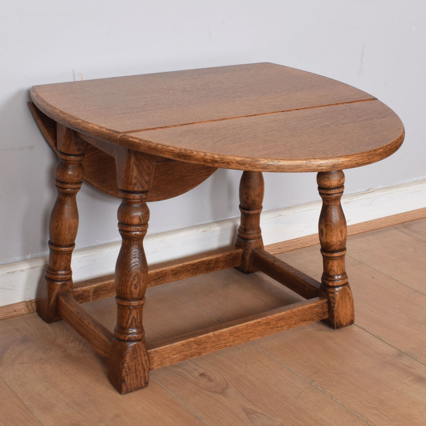 Oak Drop-Leaf Occasional Table