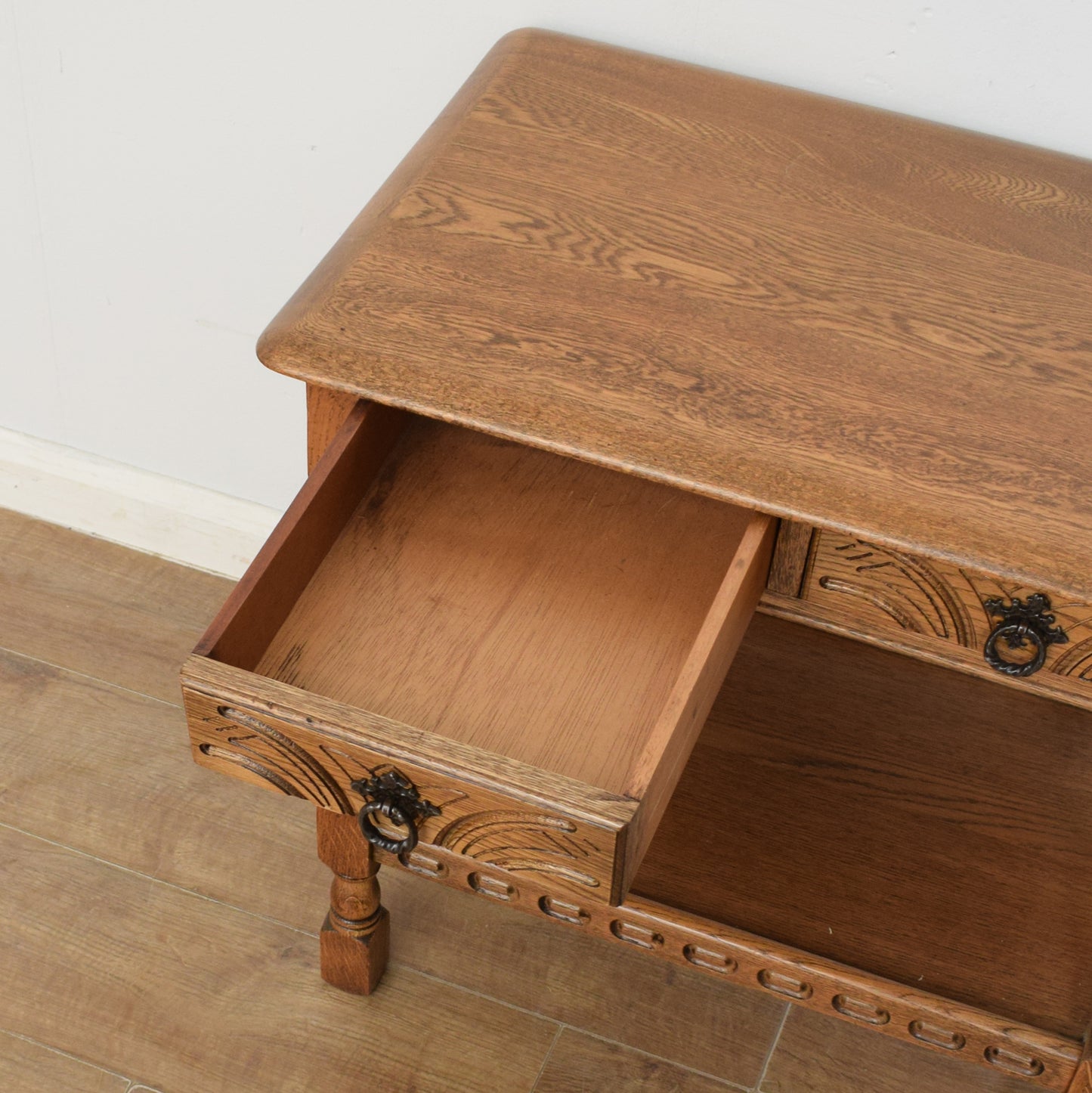Restored Oak Hall Table