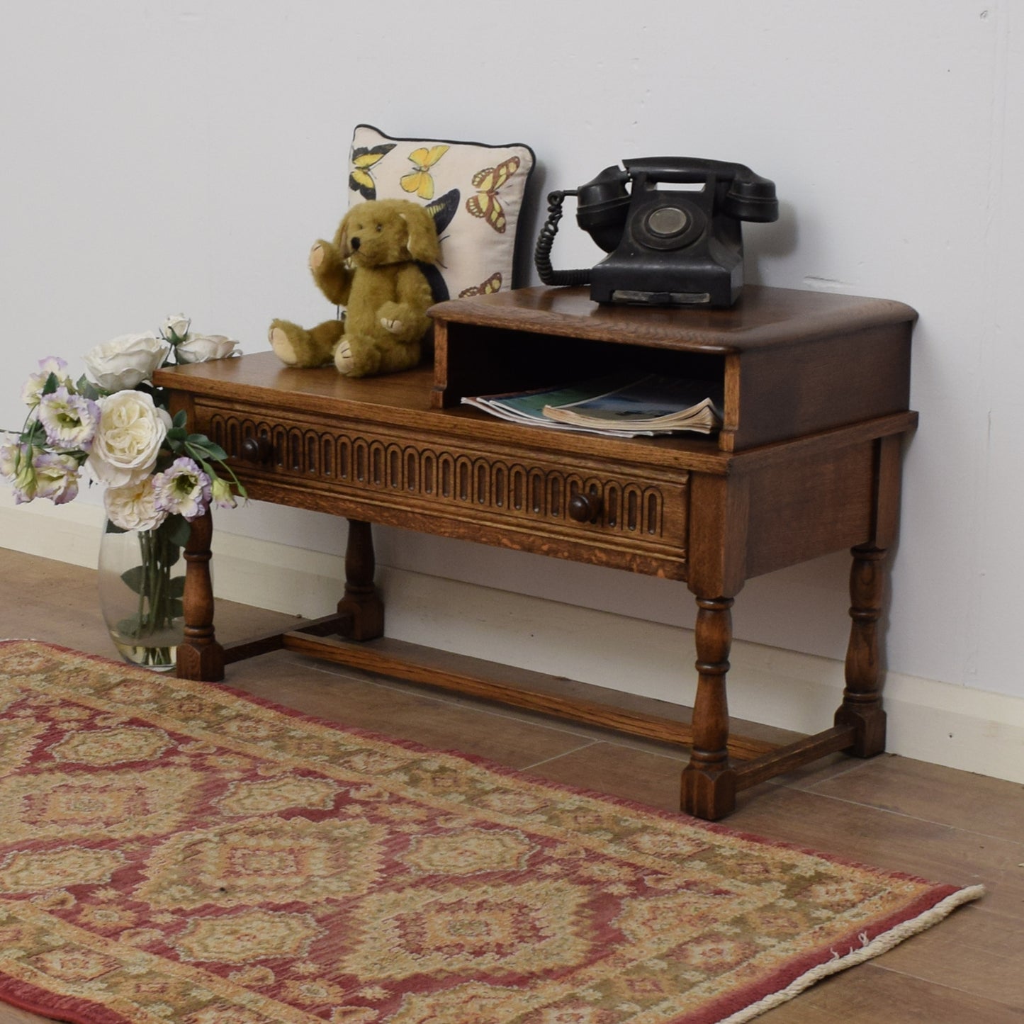 Restored Priory Telephone Seat