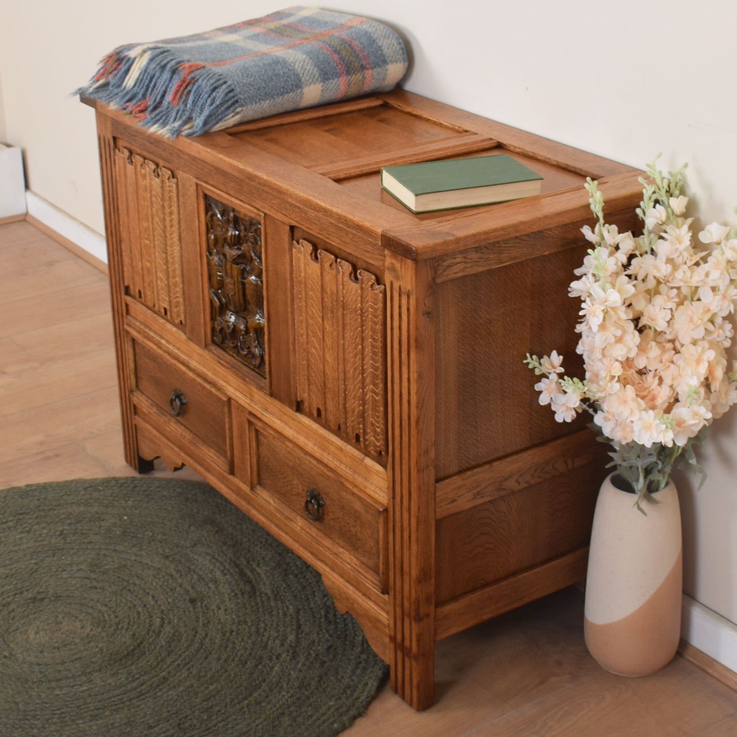 Light Oak Mule Chest