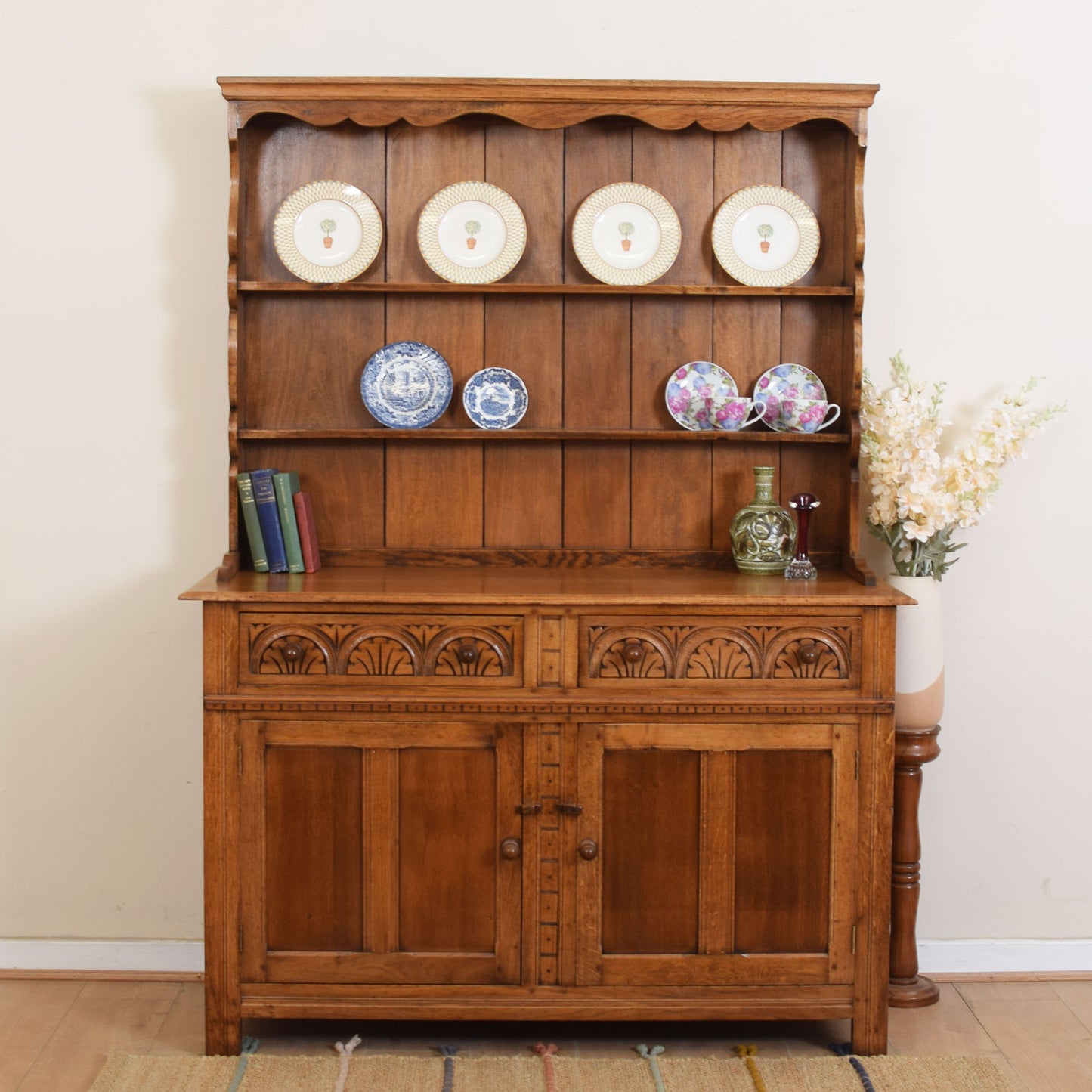 Vintage Oak Welsh Dresser