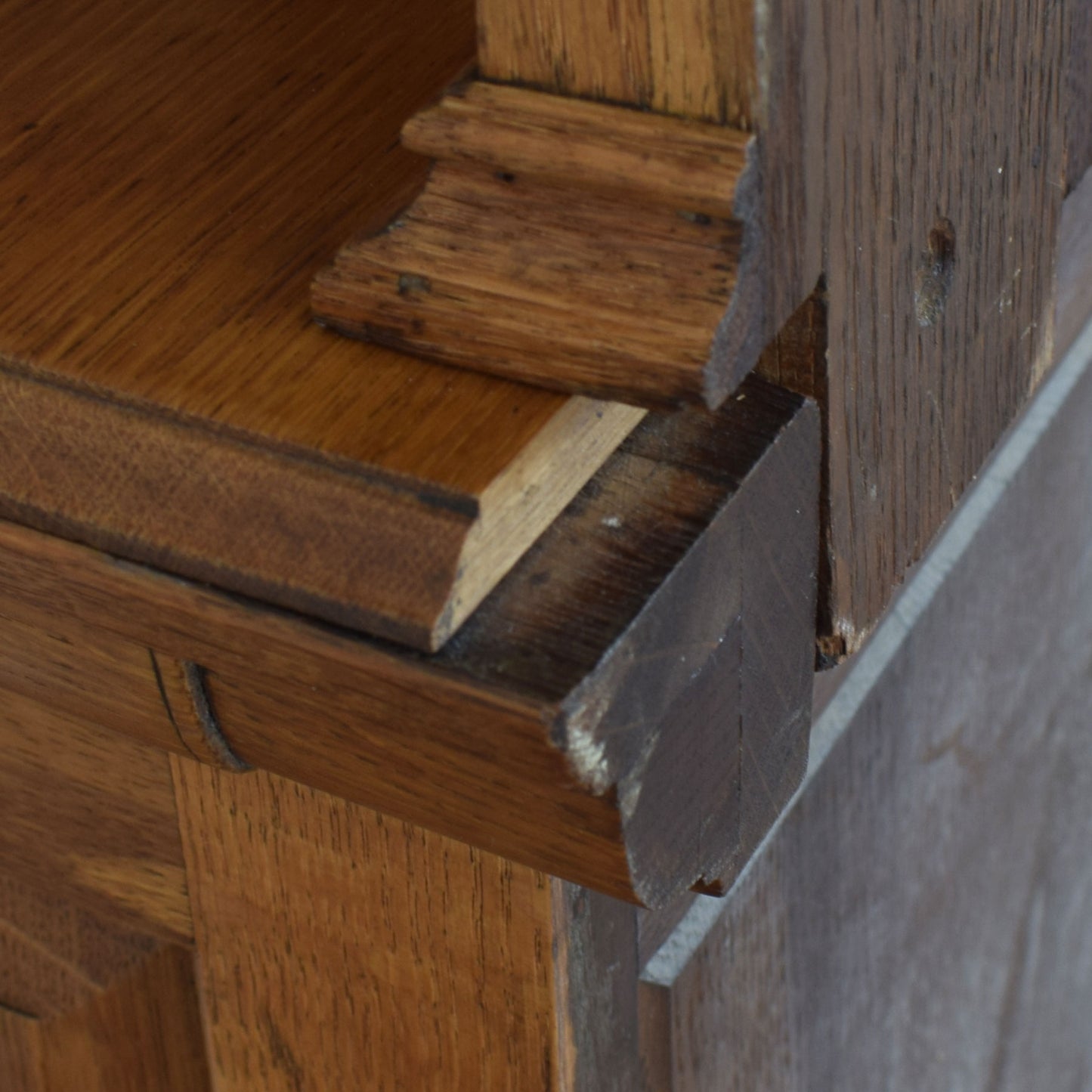 Carved Solid Oak Dresser