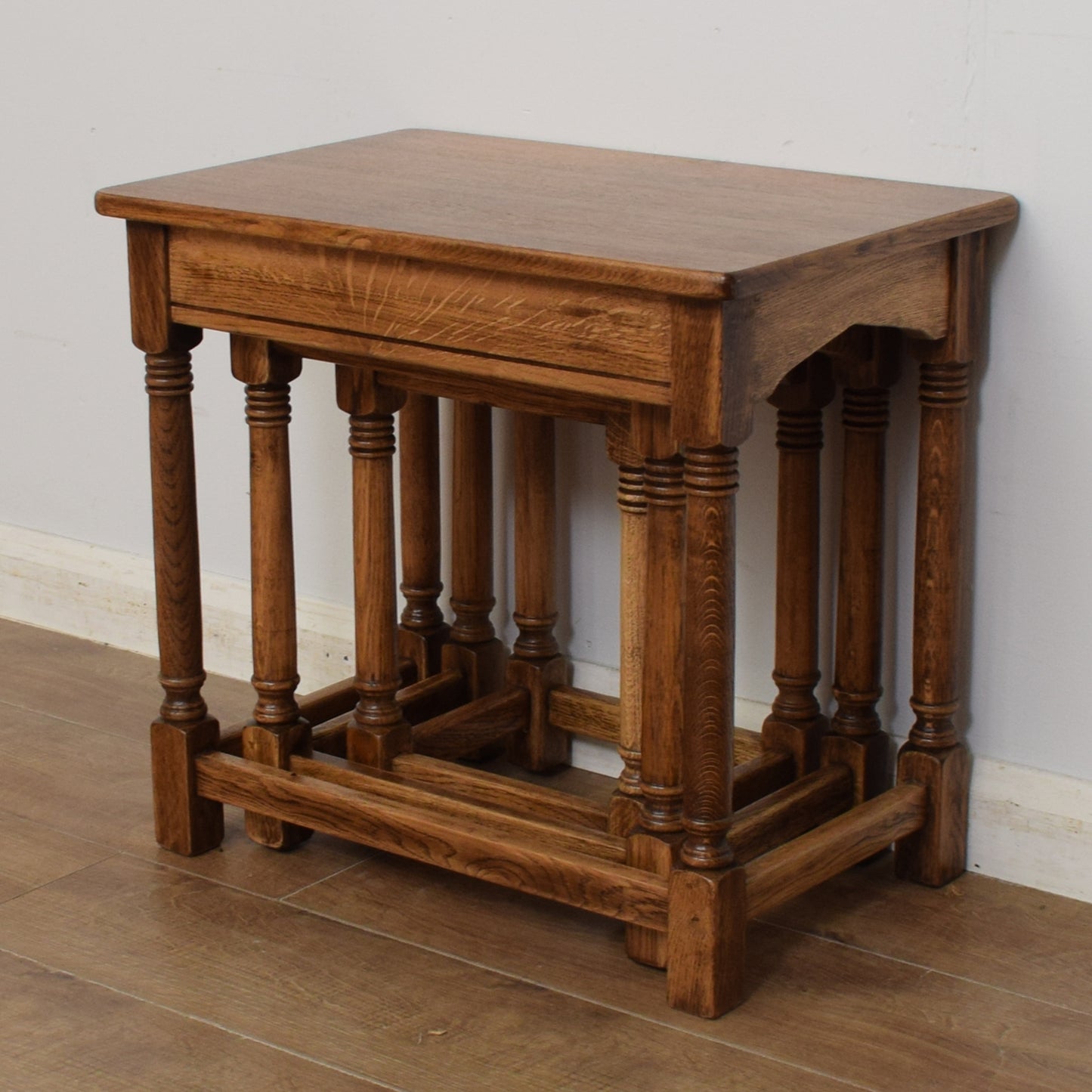 Restored Oak Nest of Tables