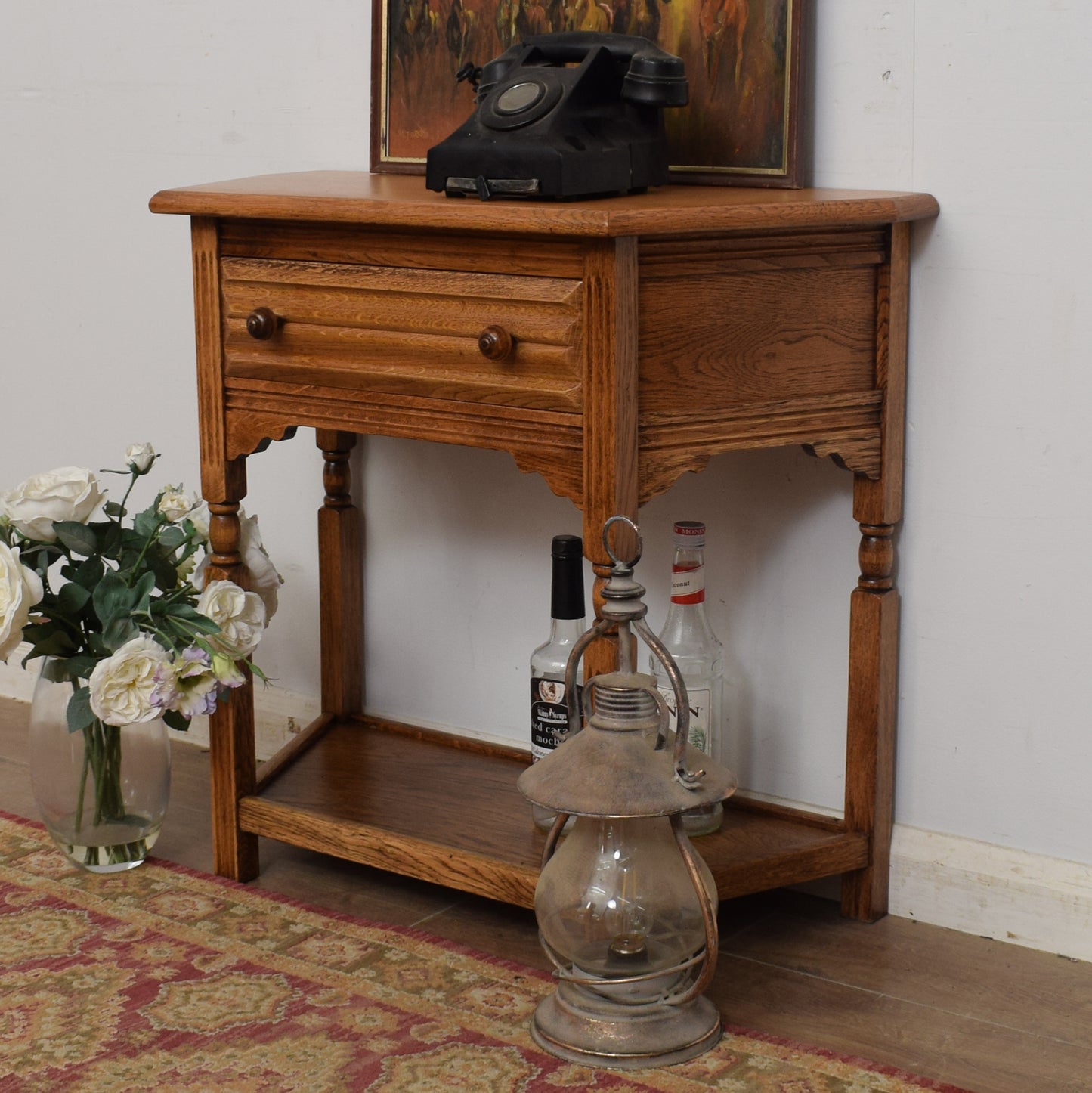 Oak Console Table