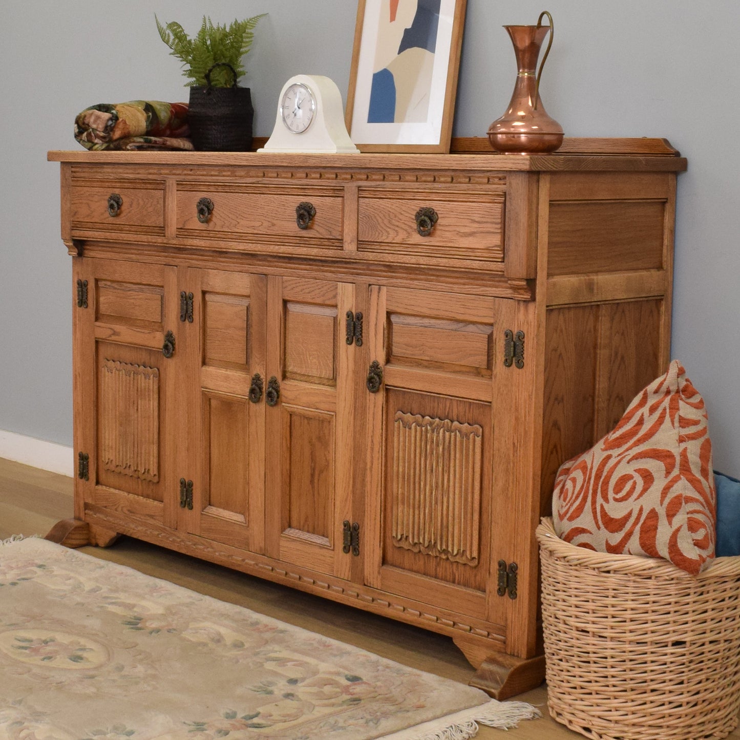 Large 'Old Charm' Oak Sideboard