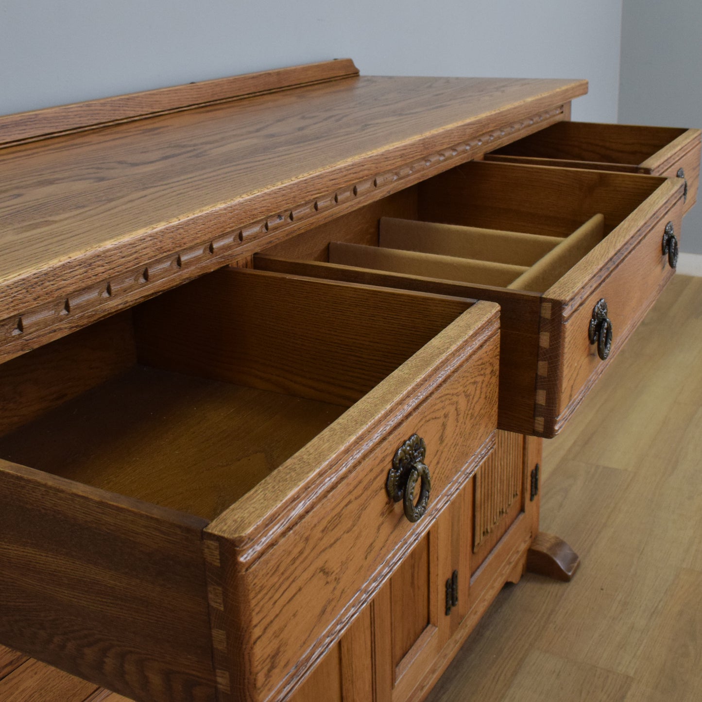 Large 'Old Charm' Oak Sideboard