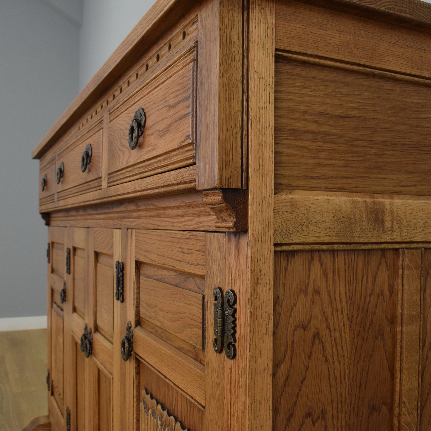 Large 'Old Charm' Oak Sideboard