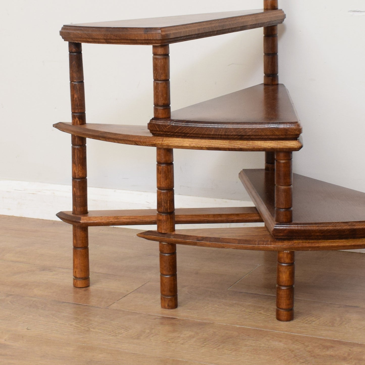 Hand Made Solid Oak Library Steps