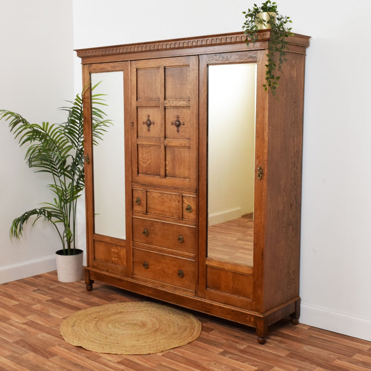 Restored Oak Wardrobe