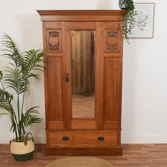 Mirrored Mahogany Hallrobe