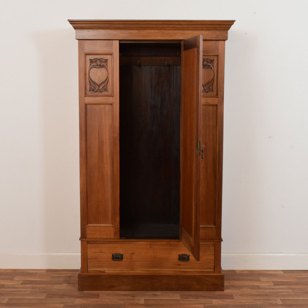 Mirrored Mahogany Hallrobe
