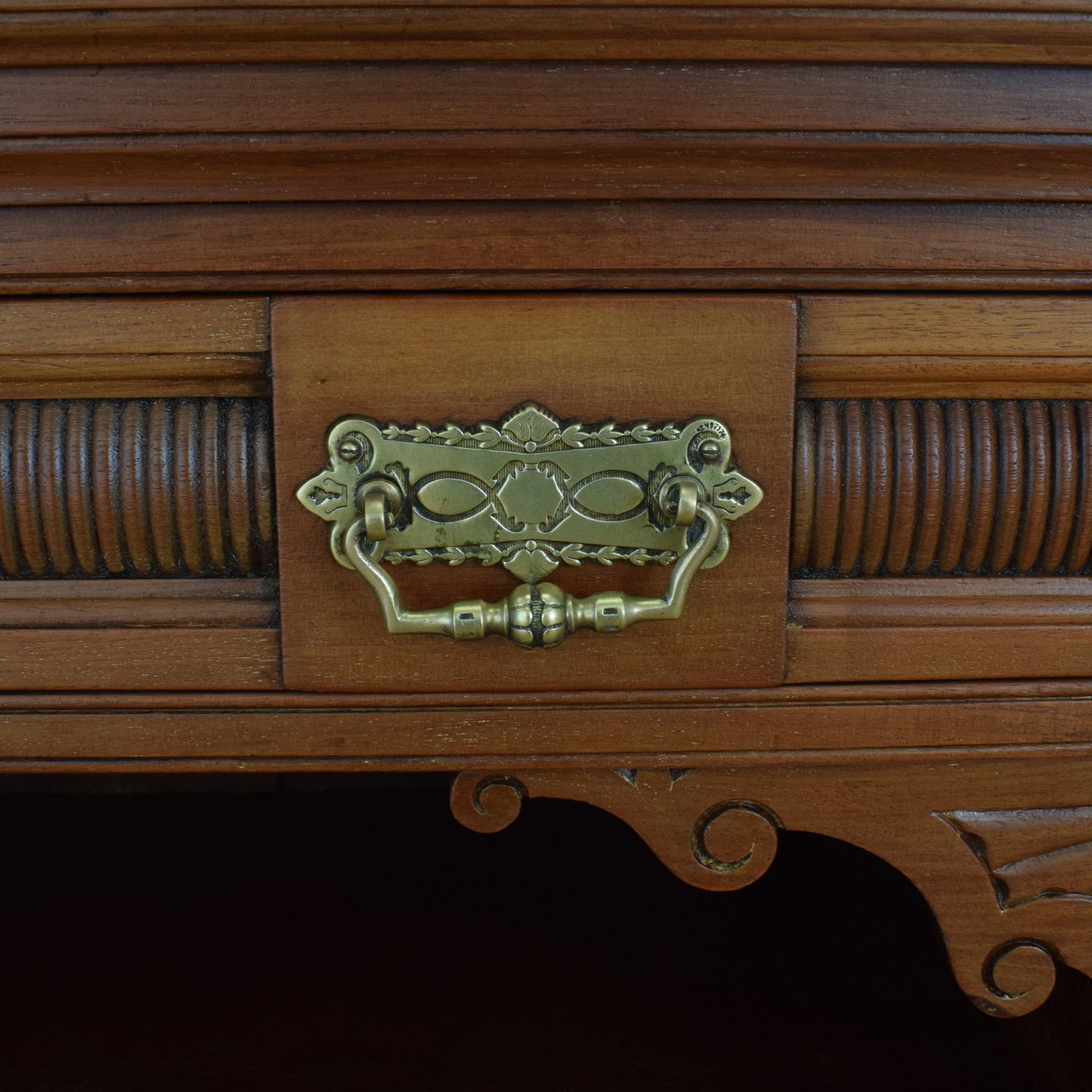 Large Mahogany Mirrored Sideboard