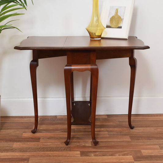 Gate-Leg Mahogany Side Table