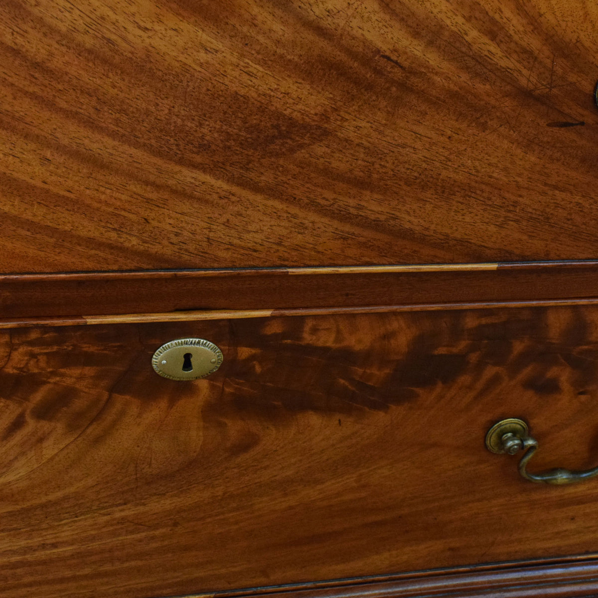 Mahogany Veneer Chest of Drawers