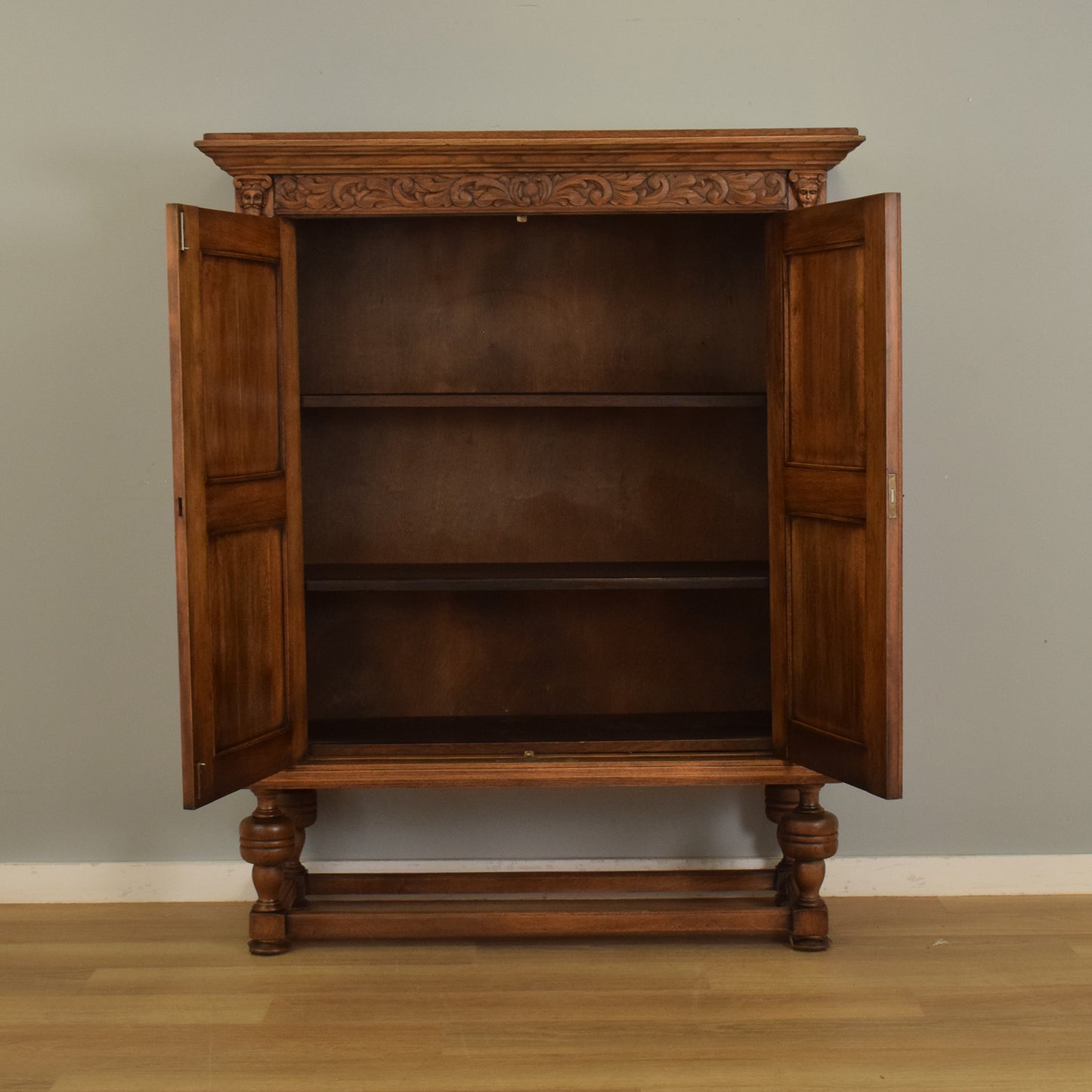 Oak Carved Cupboard