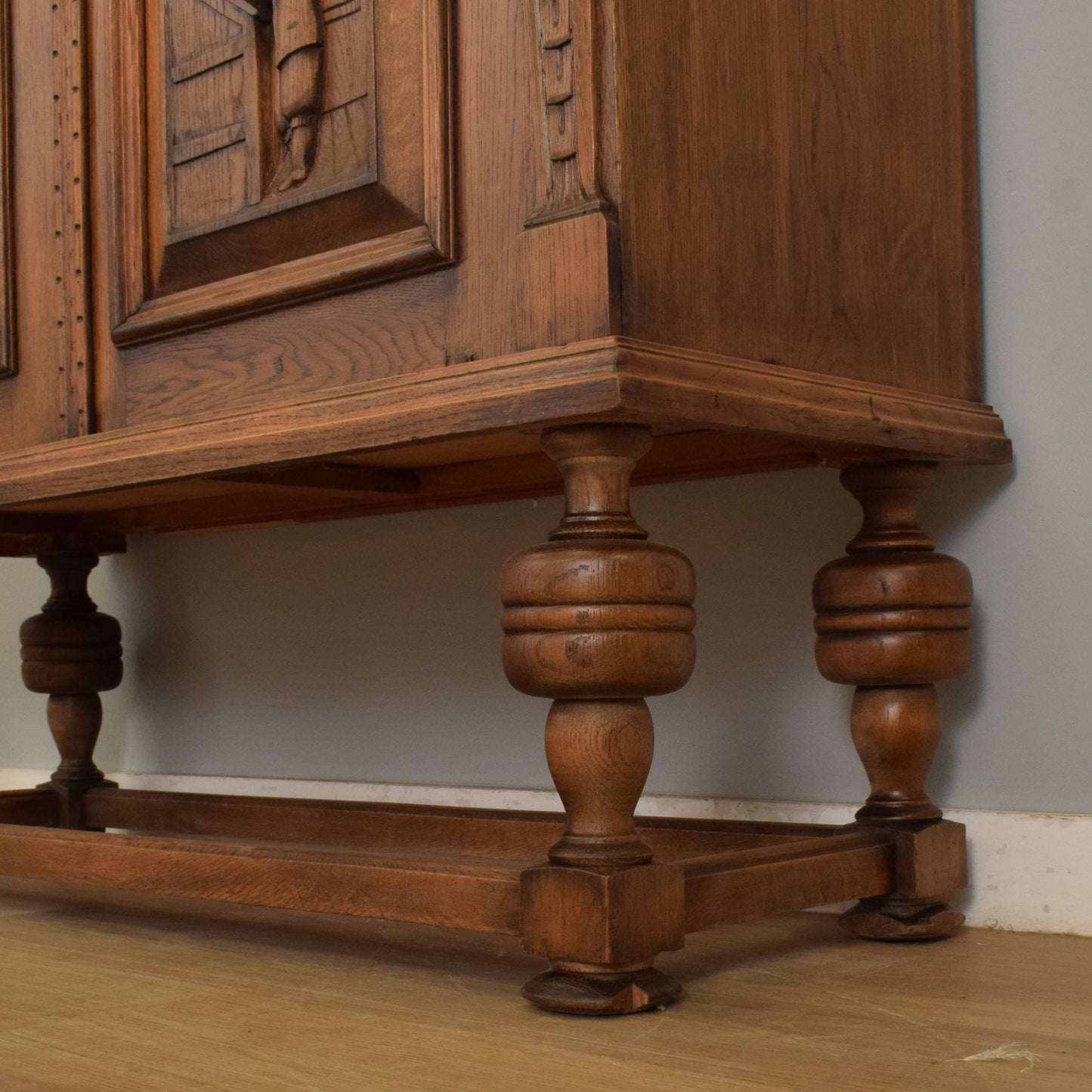 Oak Carved Cupboard