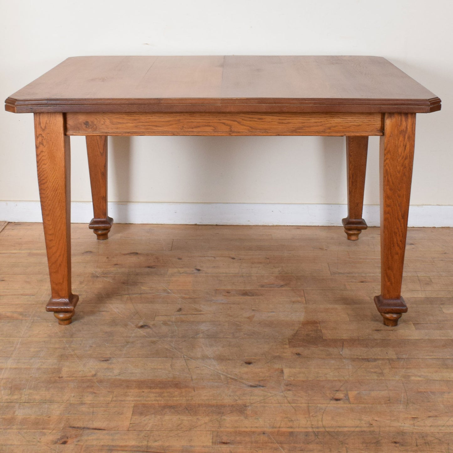 Oak Dining Table and Six