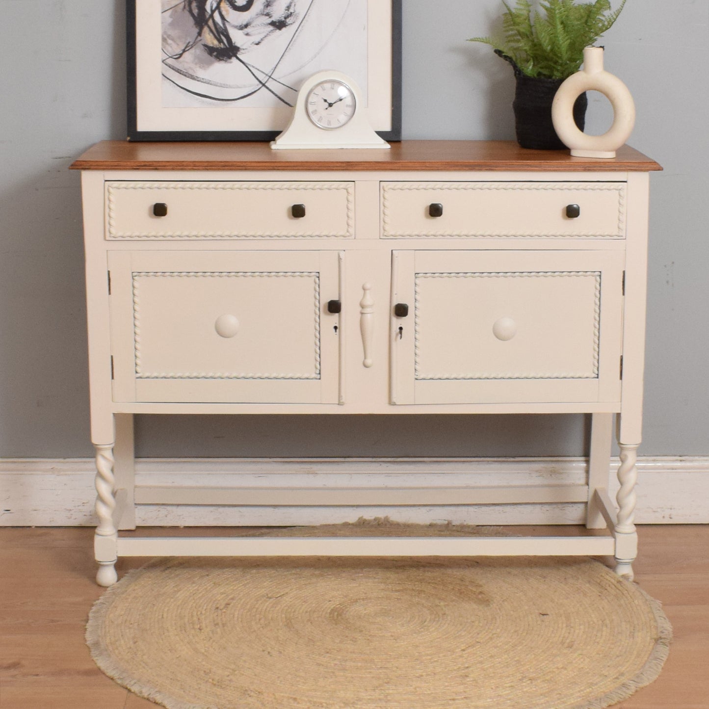 Painted Oak Sideboard