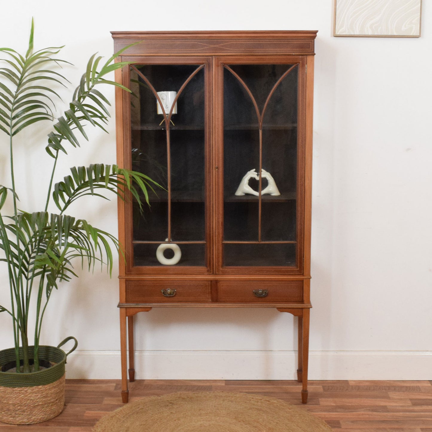 Glazed Mahogany Bookcase