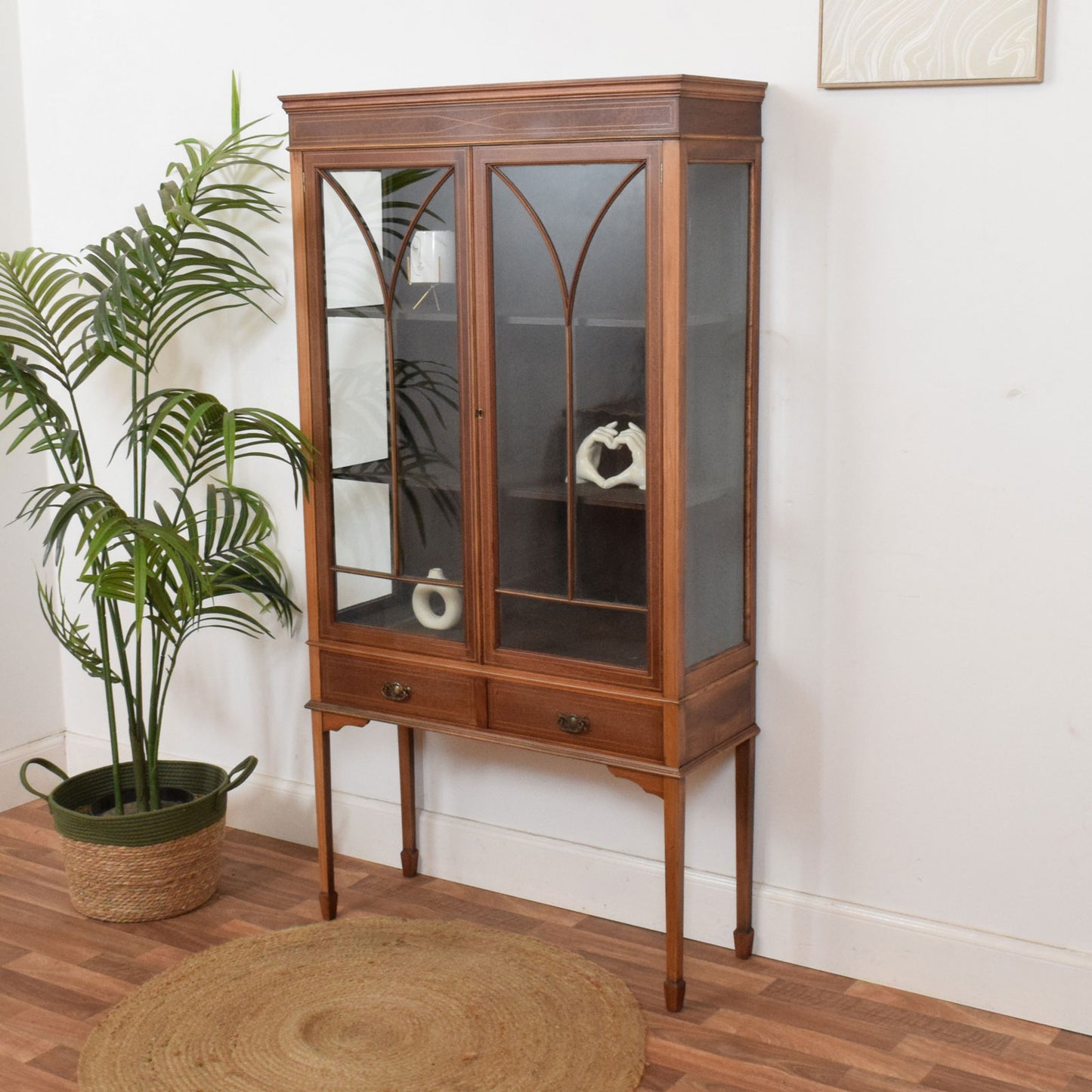 Glazed Mahogany Bookcase