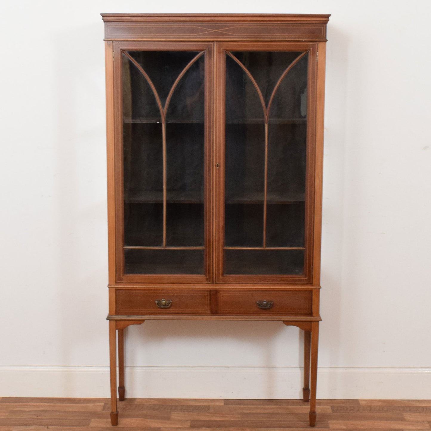 Glazed Mahogany Bookcase