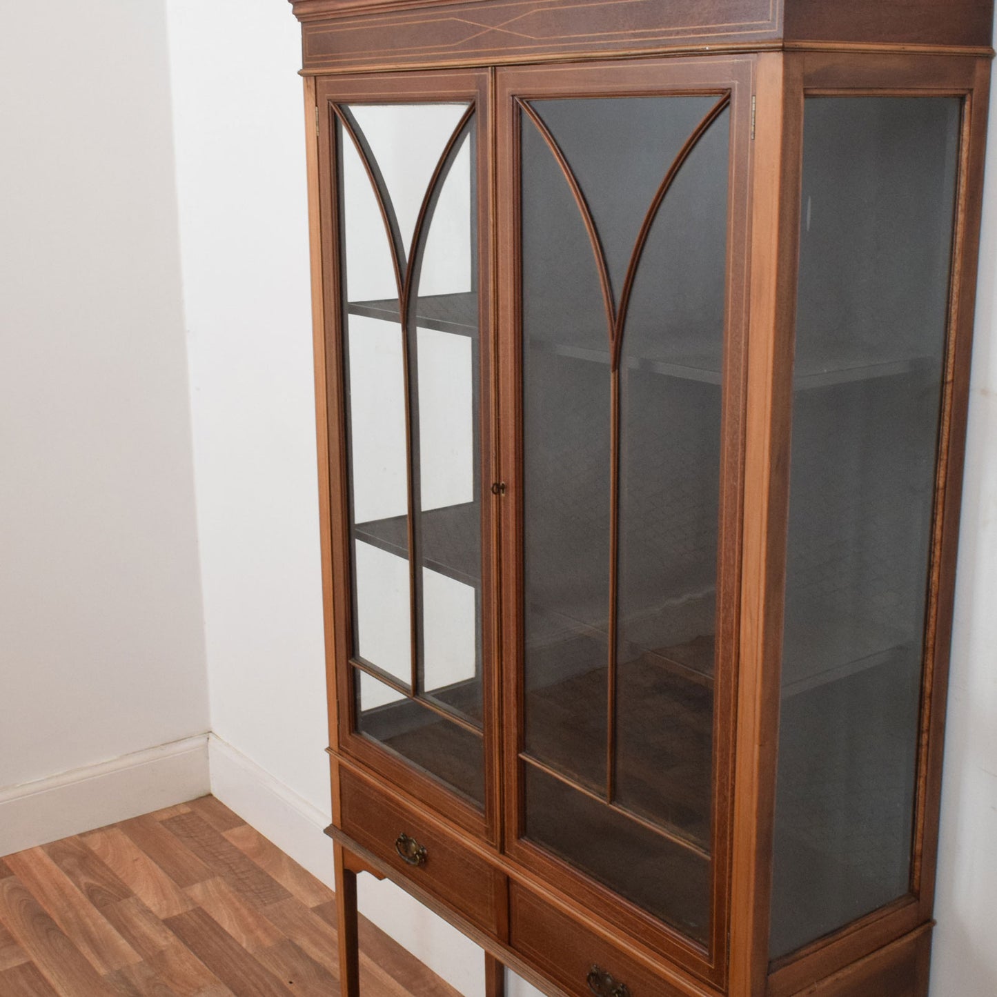 Glazed Mahogany Bookcase