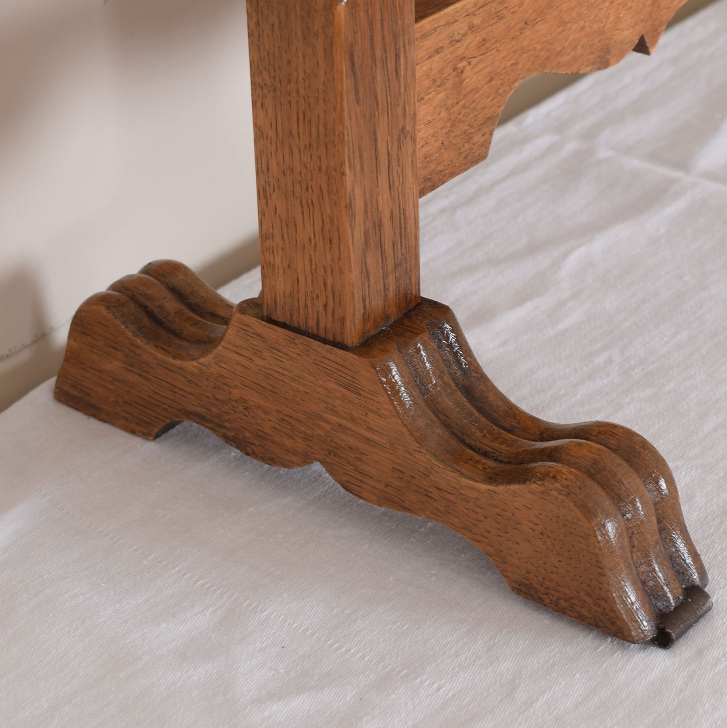Vintage Oak Table Mirror
