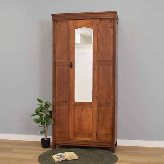 Restored Oak Hall Wardrobe