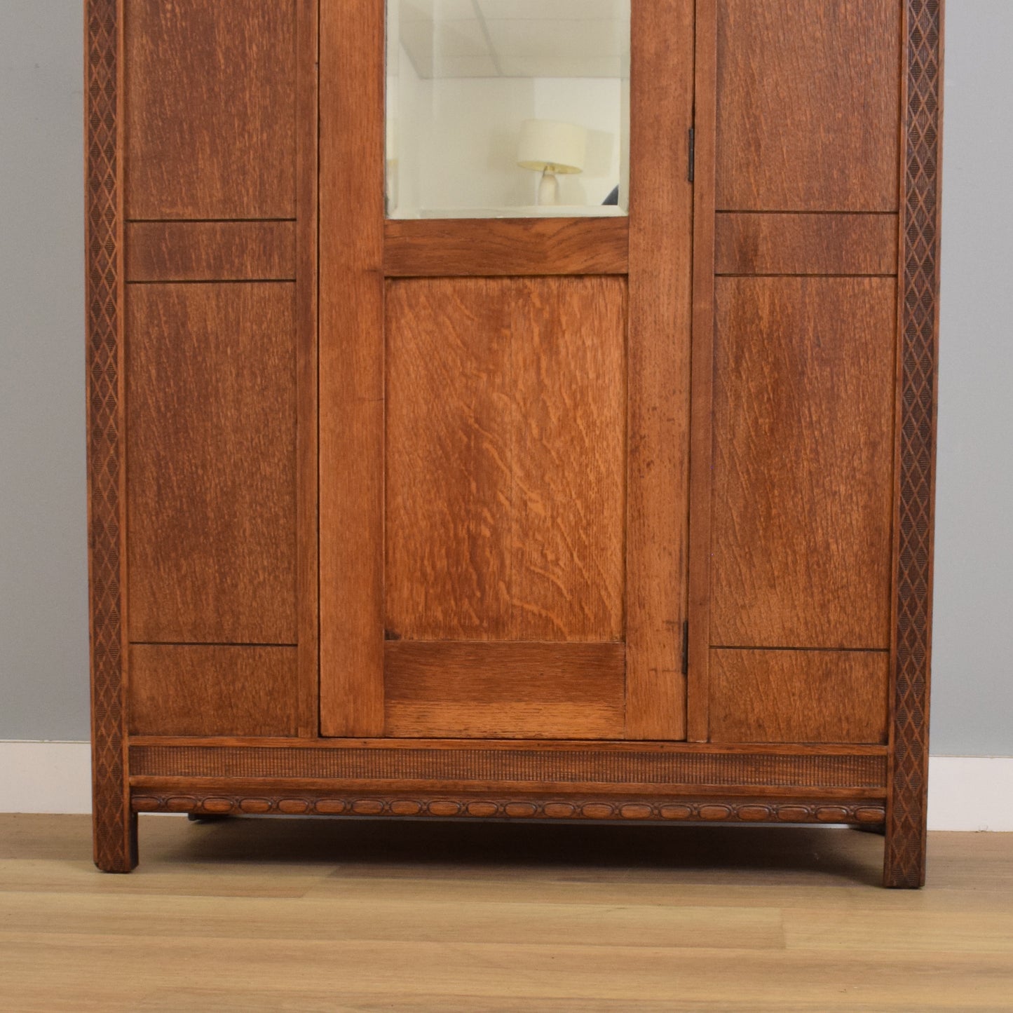 Restored Oak Hall Wardrobe