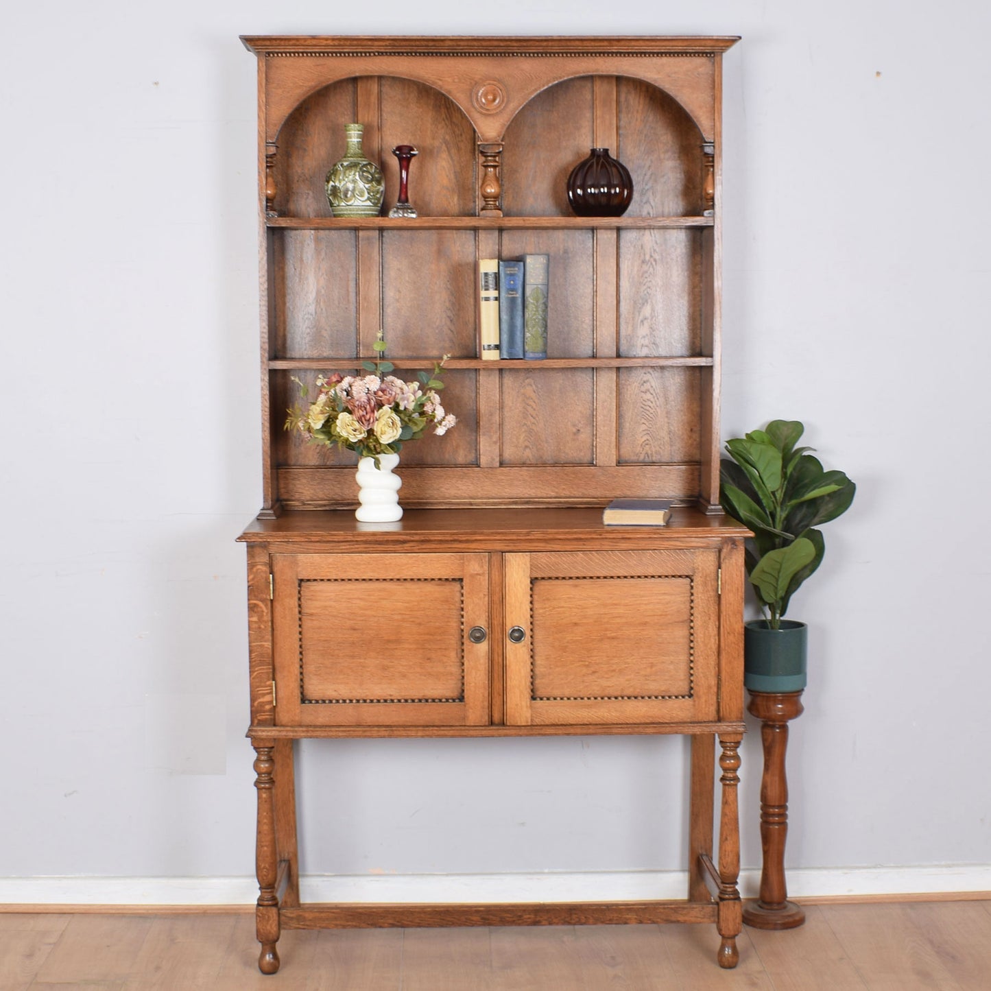 Beaded Oak Welsh Dresser