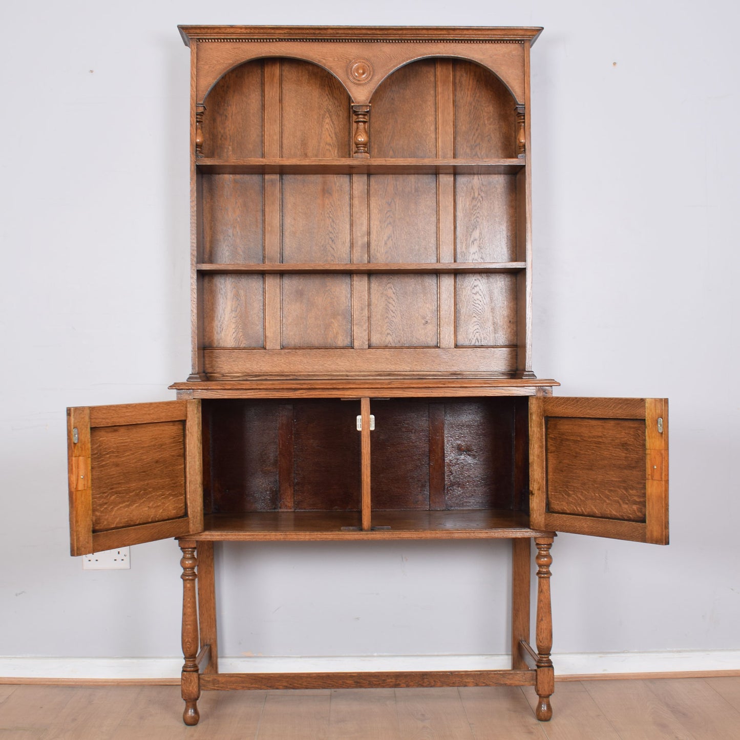 Beaded Oak Welsh Dresser