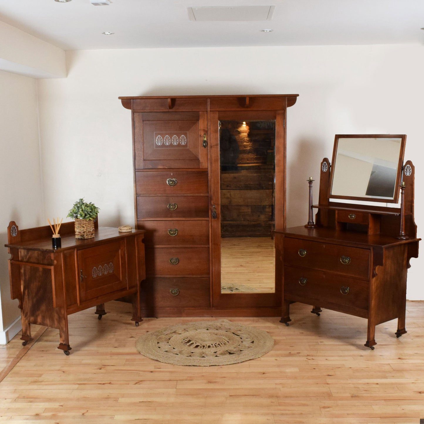 Inlaid Mahogany Sideboard