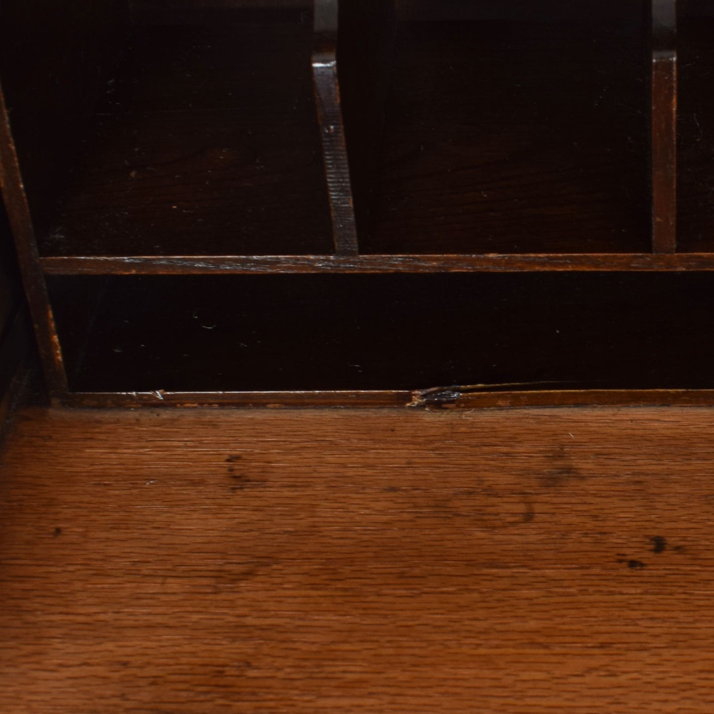 Ornate Oak Writing Bureau