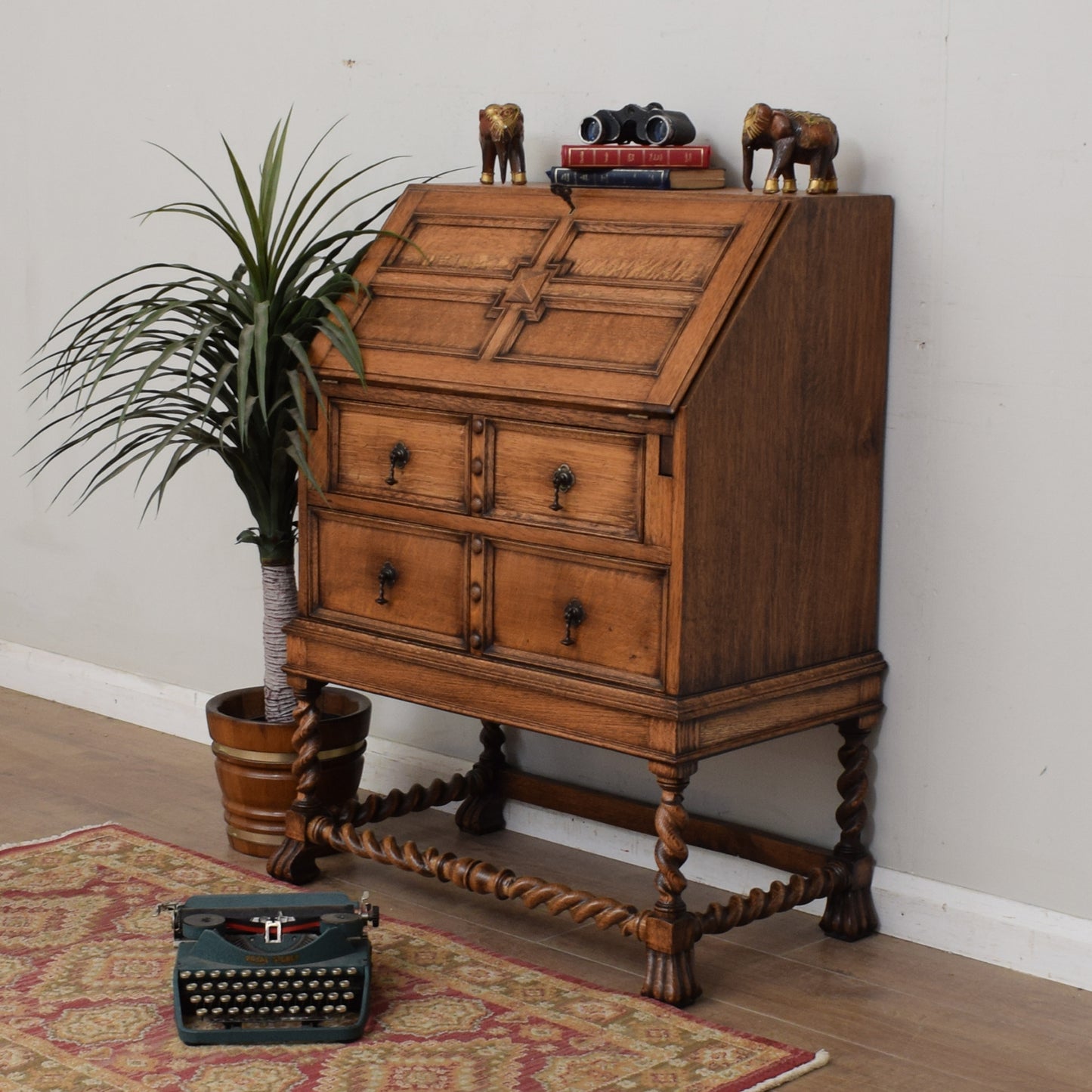 Vintage Oak Bureau