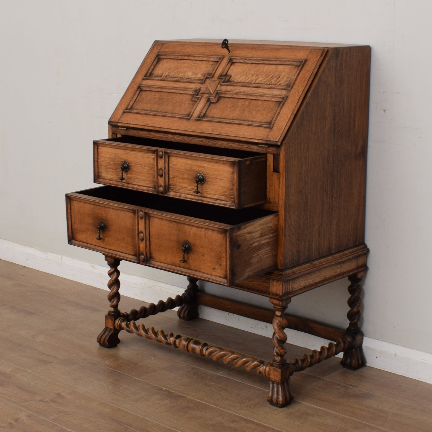 Vintage Oak Bureau