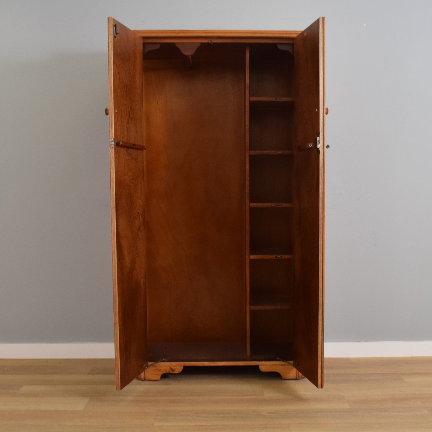 Restored Oak Gents Wardrobe