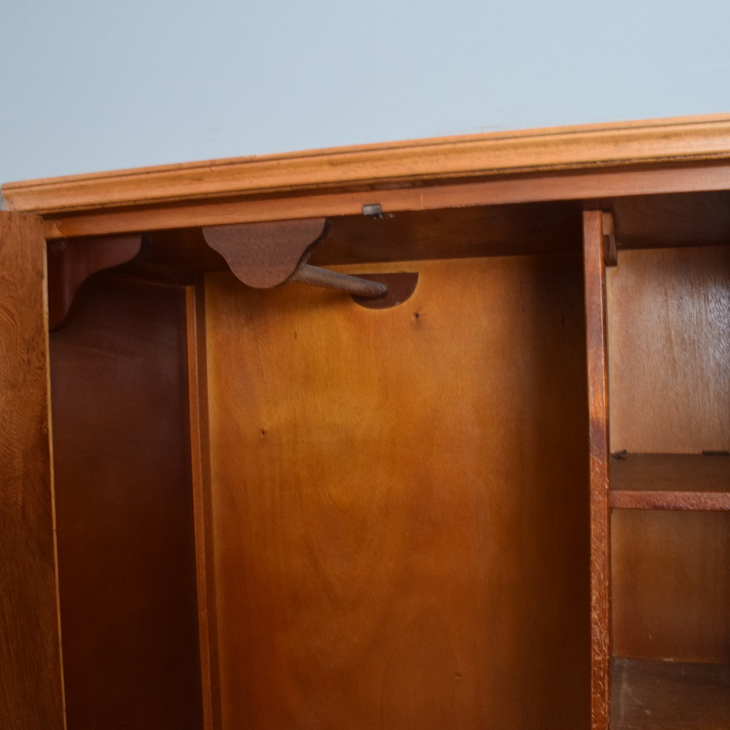 Restored Oak Gents Wardrobe