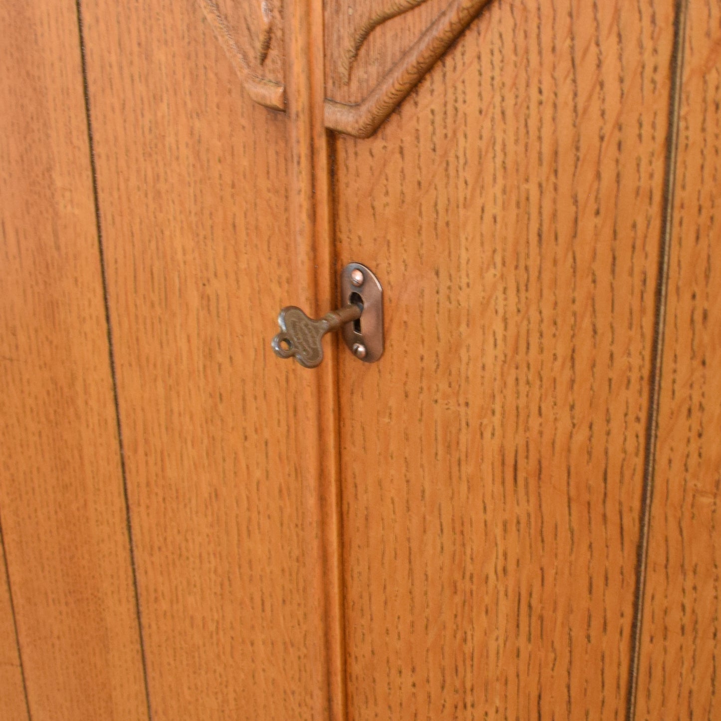 Restored Oak Gents Wardrobe