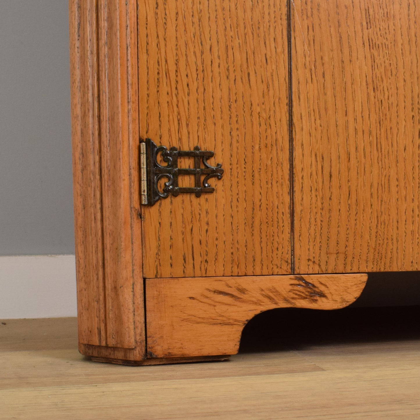 Restored Oak Gents Wardrobe