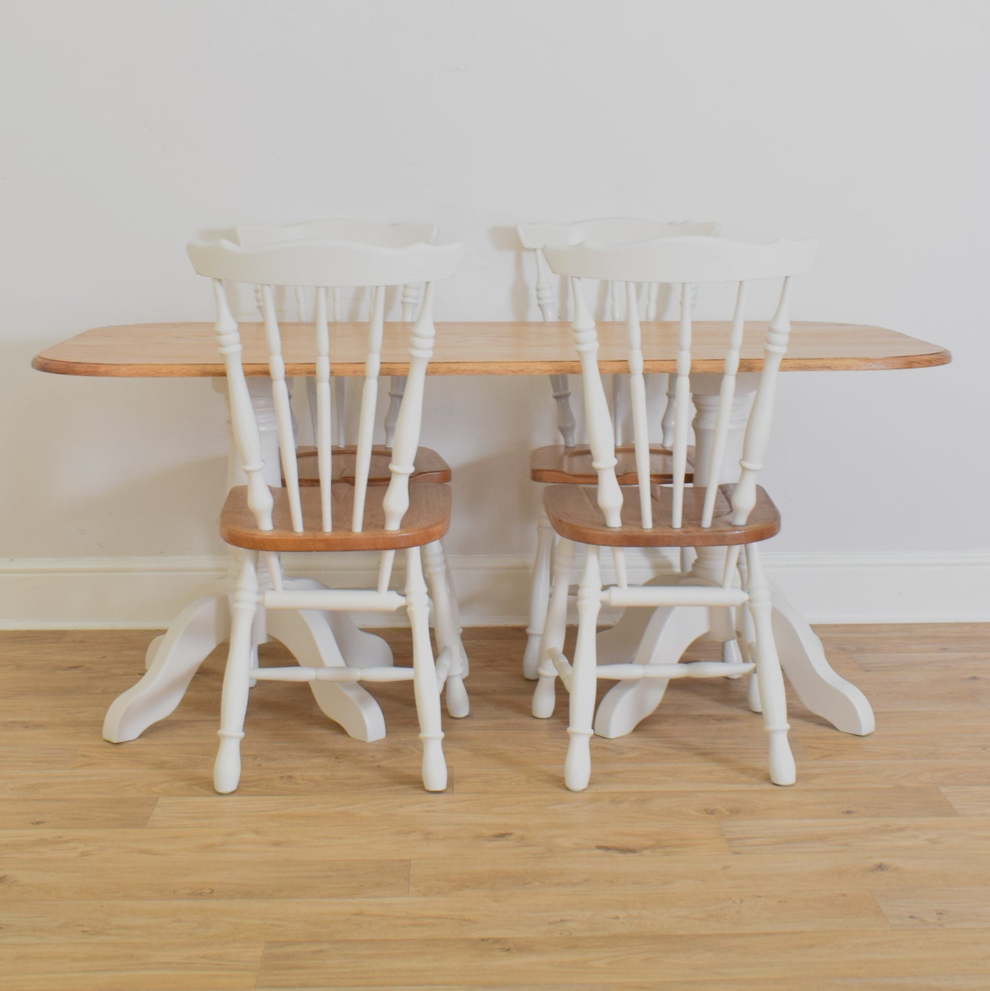 Painted Table And Four Chairs