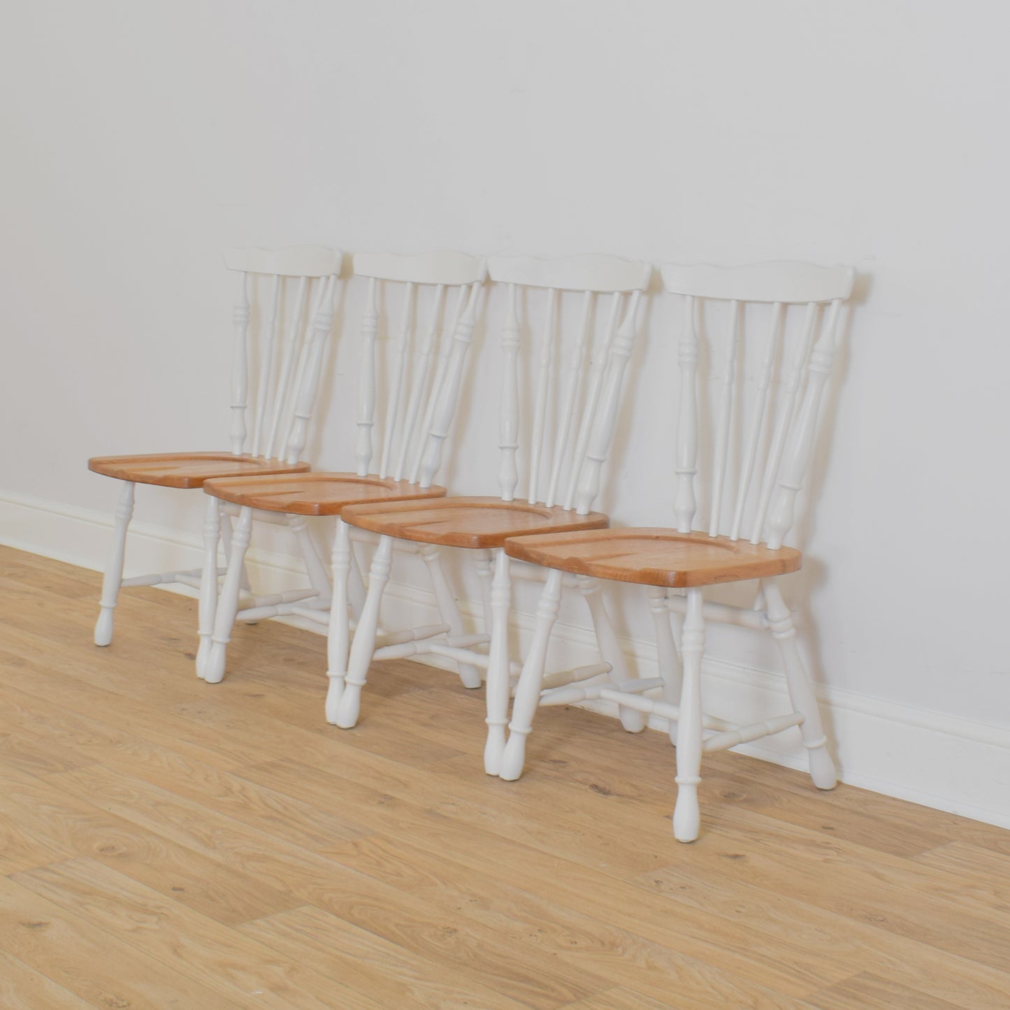 Painted Table And Four Chairs