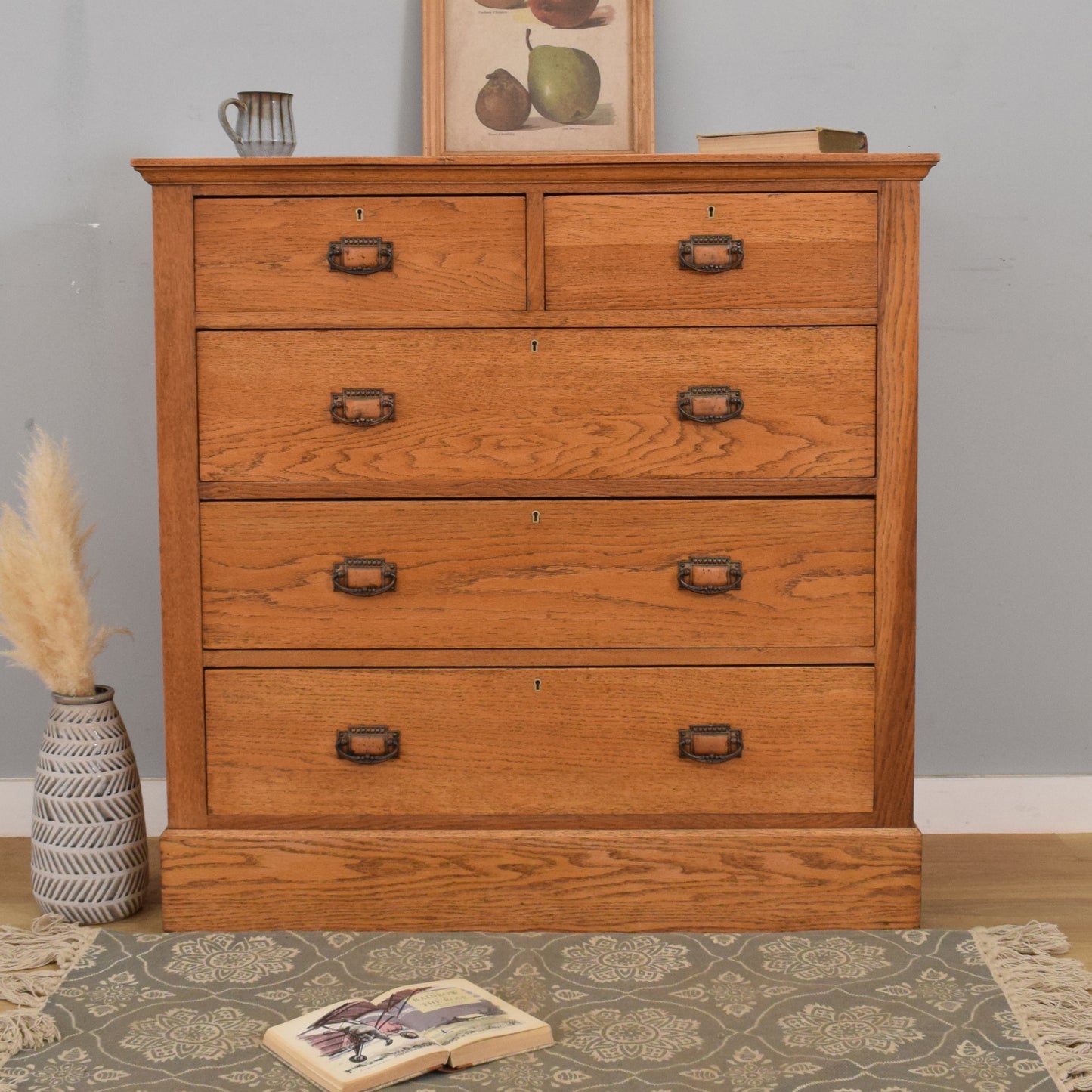 Large Oak Chest of Drawers