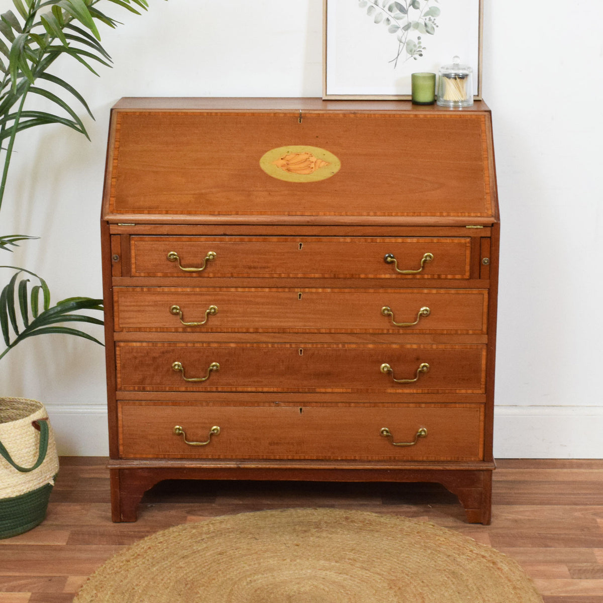 Rustic Inlaid bureau